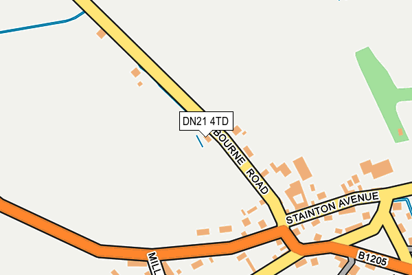 DN21 4TD map - OS OpenMap – Local (Ordnance Survey)