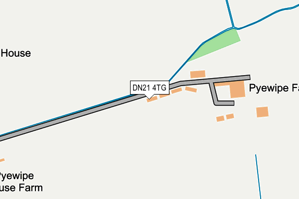 DN21 4TG map - OS OpenMap – Local (Ordnance Survey)