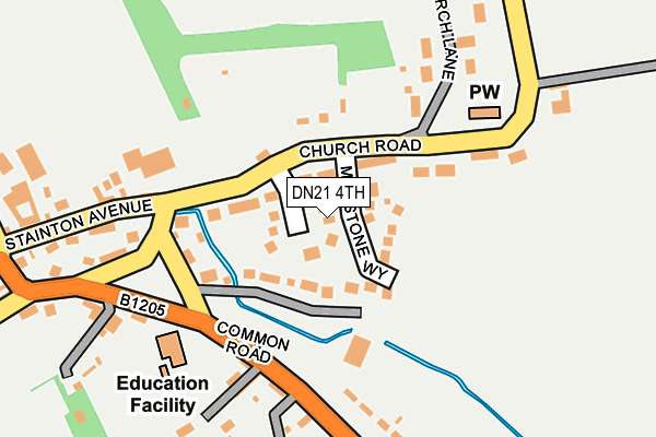 DN21 4TH map - OS OpenMap – Local (Ordnance Survey)