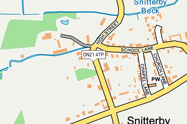 DN21 4TP map - OS OpenMap – Local (Ordnance Survey)