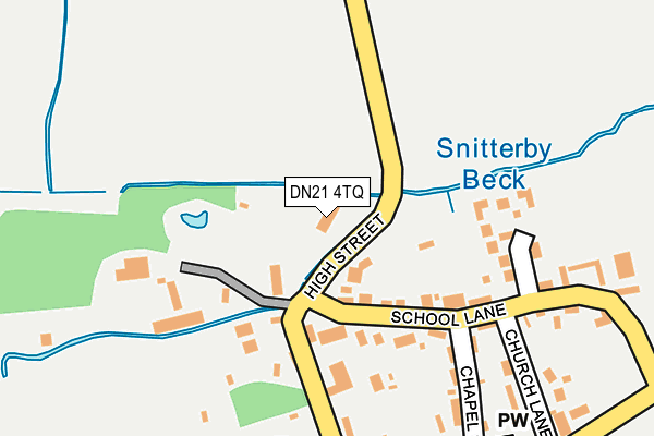 DN21 4TQ map - OS OpenMap – Local (Ordnance Survey)