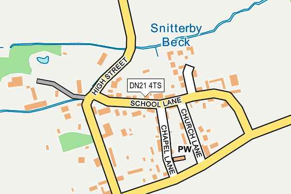 DN21 4TS map - OS OpenMap – Local (Ordnance Survey)