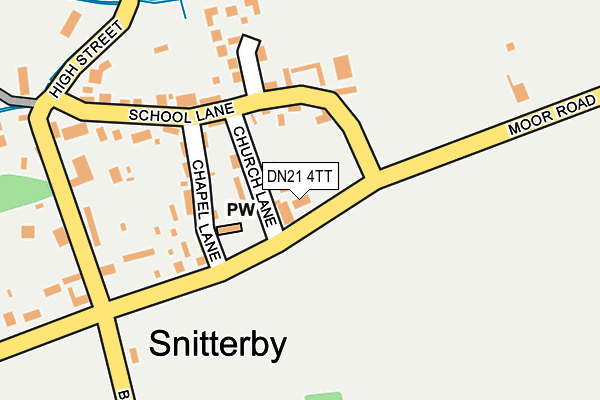 DN21 4TT map - OS OpenMap – Local (Ordnance Survey)