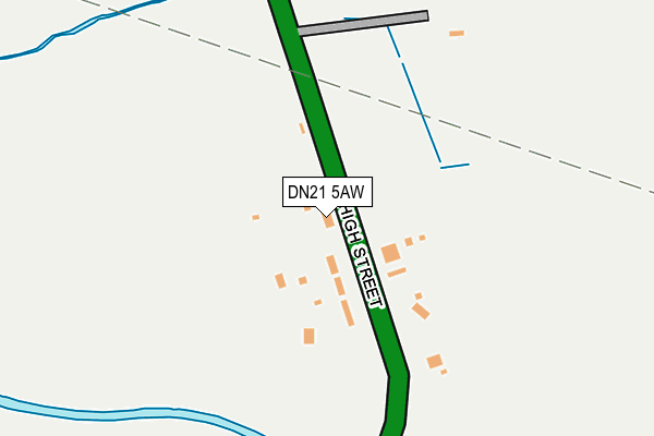 DN21 5AW map - OS OpenMap – Local (Ordnance Survey)