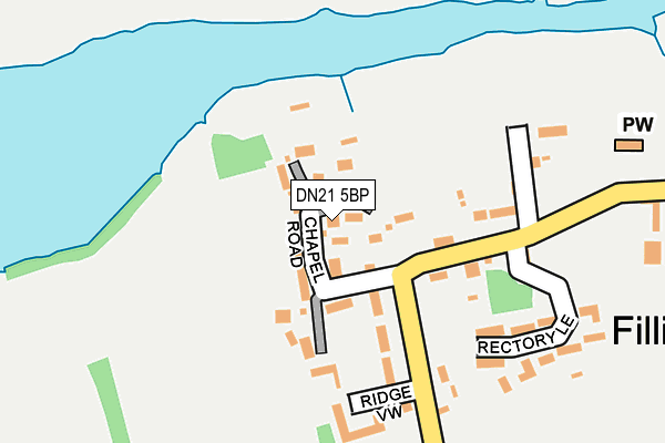 DN21 5BP map - OS OpenMap – Local (Ordnance Survey)