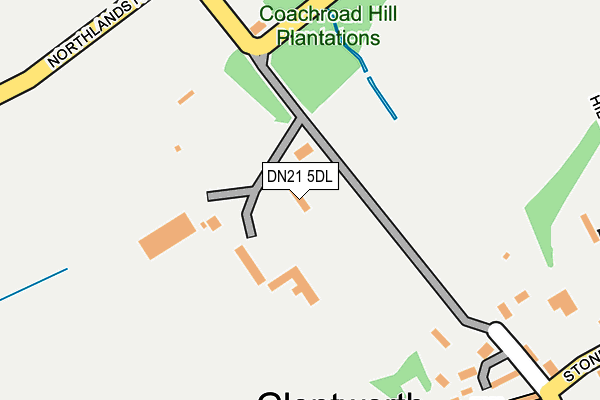 DN21 5DL map - OS OpenMap – Local (Ordnance Survey)