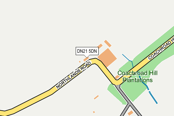 DN21 5DN map - OS OpenMap – Local (Ordnance Survey)