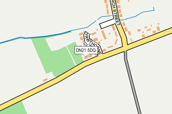 DN21 5DQ map - OS OpenMap – Local (Ordnance Survey)