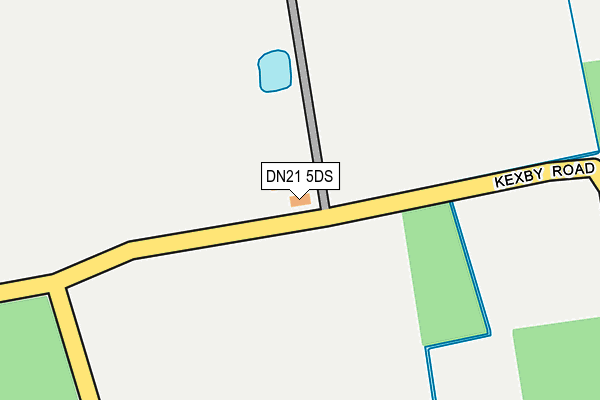 DN21 5DS map - OS OpenMap – Local (Ordnance Survey)