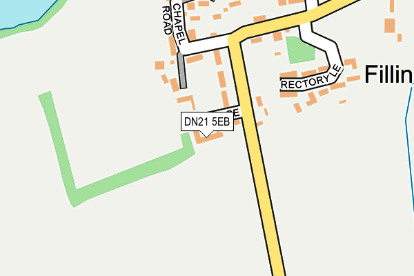 DN21 5EB map - OS OpenMap – Local (Ordnance Survey)