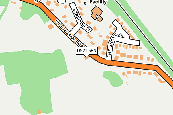 DN21 5EN map - OS OpenMap – Local (Ordnance Survey)