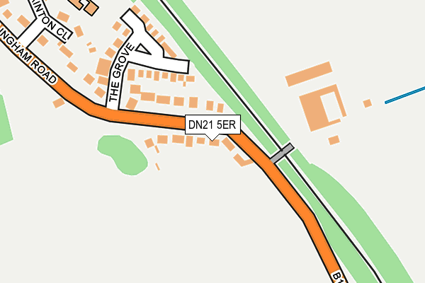 DN21 5ER map - OS OpenMap – Local (Ordnance Survey)