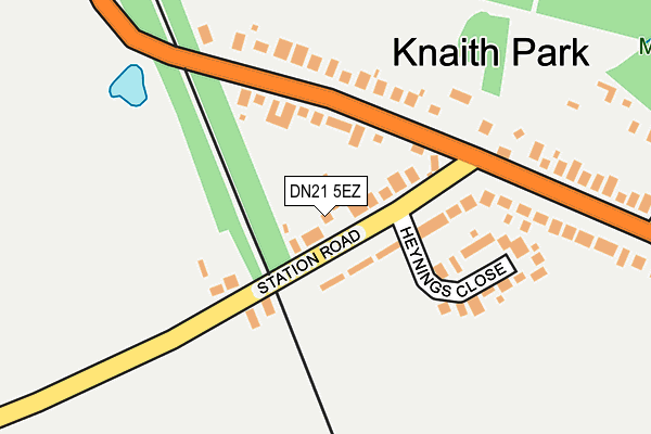 DN21 5EZ map - OS OpenMap – Local (Ordnance Survey)