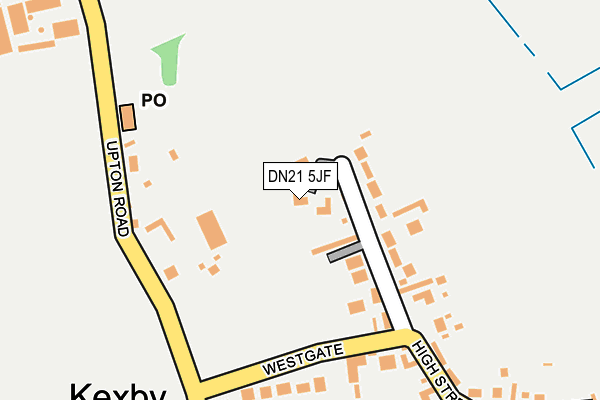 DN21 5JF map - OS OpenMap – Local (Ordnance Survey)