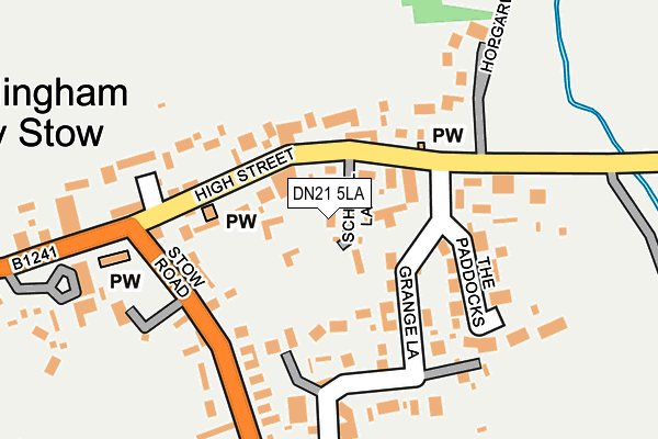 DN21 5LA map - OS OpenMap – Local (Ordnance Survey)