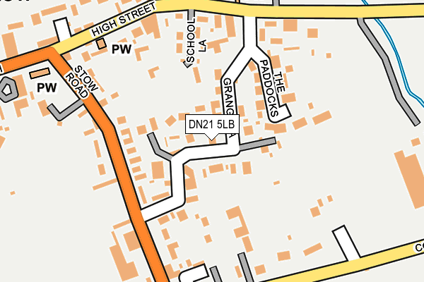 DN21 5LB map - OS OpenMap – Local (Ordnance Survey)