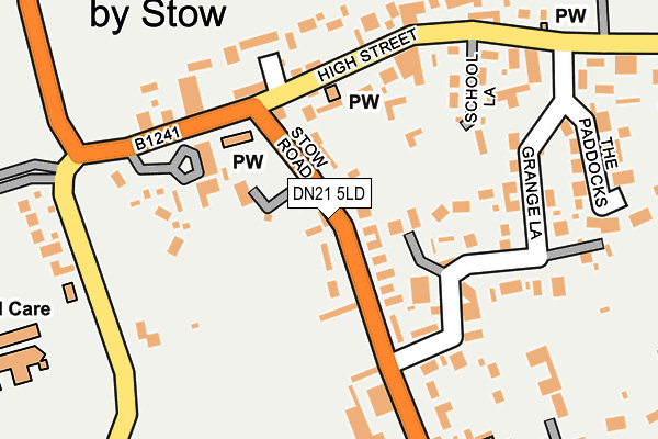 DN21 5LD map - OS OpenMap – Local (Ordnance Survey)
