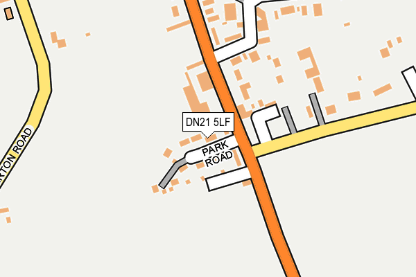 DN21 5LF map - OS OpenMap – Local (Ordnance Survey)