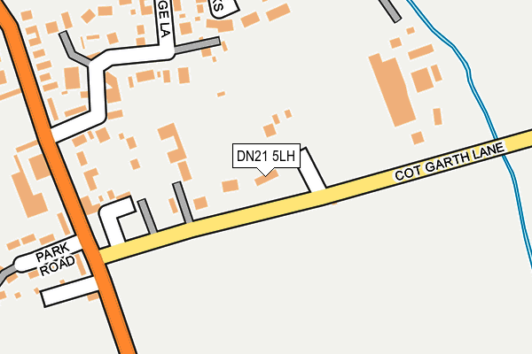 DN21 5LH map - OS OpenMap – Local (Ordnance Survey)