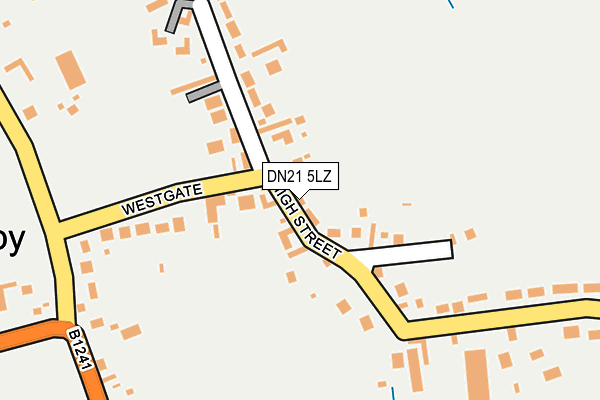 DN21 5LZ map - OS OpenMap – Local (Ordnance Survey)