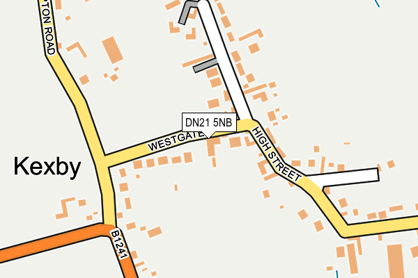 DN21 5NB map - OS OpenMap – Local (Ordnance Survey)
