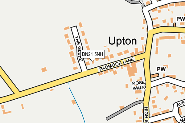 Map of UPTON VILLAGE SHOP LIMITED at local scale