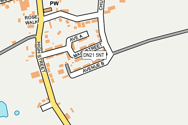 DN21 5NT map - OS OpenMap – Local (Ordnance Survey)