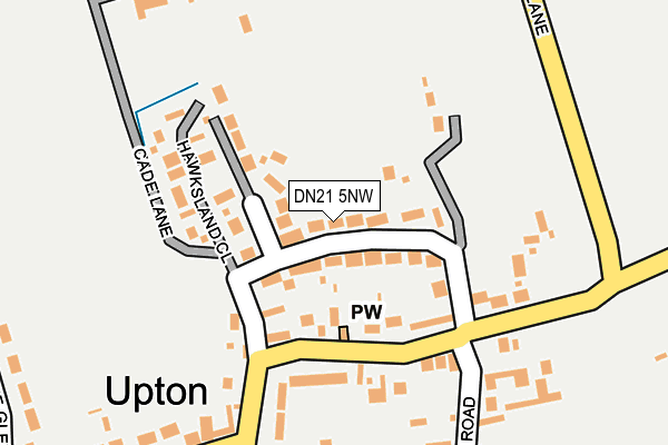 DN21 5NW map - OS OpenMap – Local (Ordnance Survey)