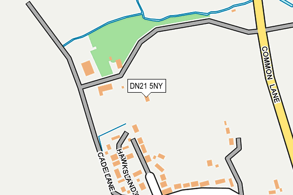 DN21 5NY map - OS OpenMap – Local (Ordnance Survey)