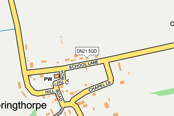DN21 5QD map - OS OpenMap – Local (Ordnance Survey)