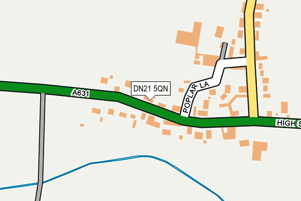 DN21 5QN map - OS OpenMap – Local (Ordnance Survey)