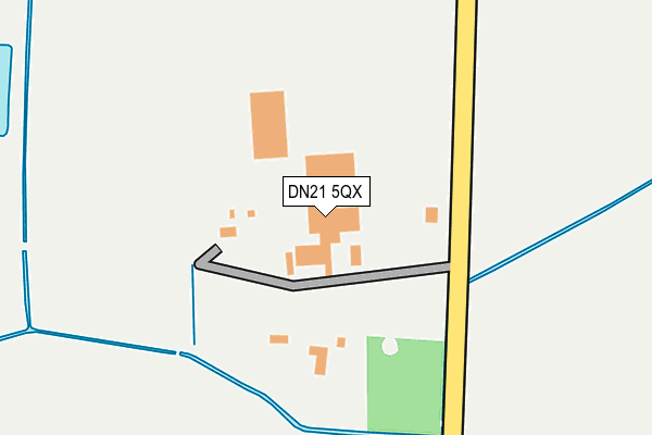 DN21 5QX map - OS OpenMap – Local (Ordnance Survey)