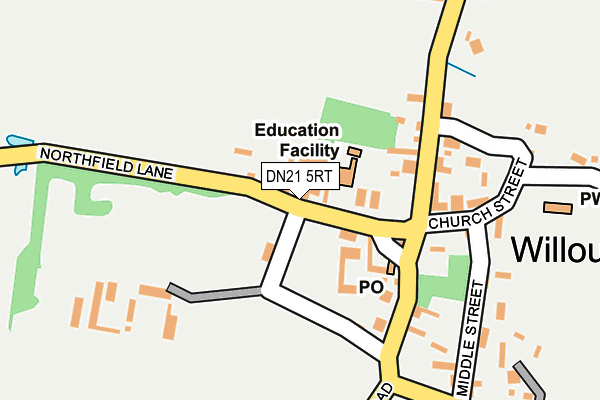 DN21 5RT map - OS OpenMap – Local (Ordnance Survey)