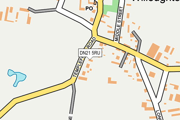 DN21 5RU map - OS OpenMap – Local (Ordnance Survey)