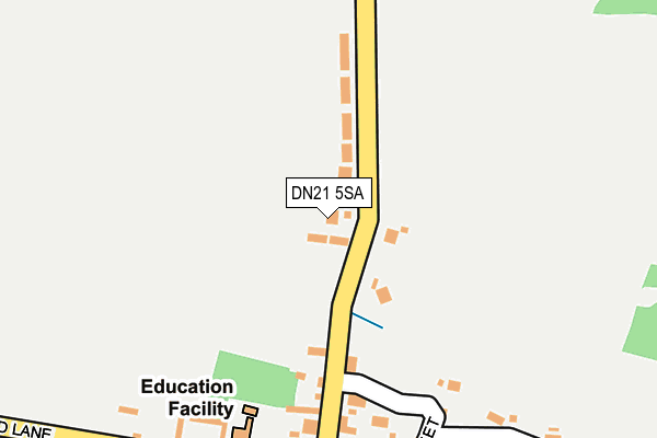 DN21 5SA map - OS OpenMap – Local (Ordnance Survey)