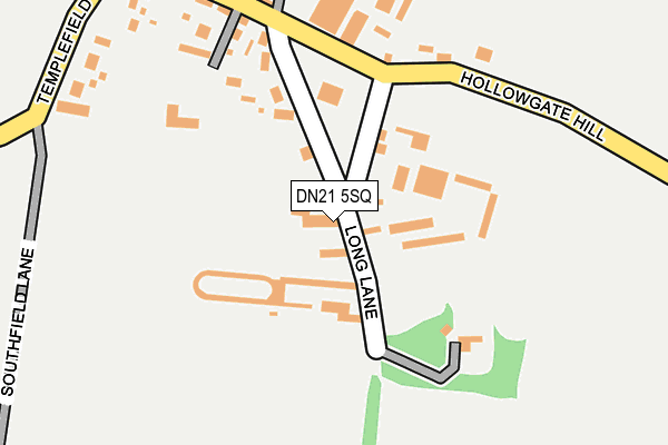 DN21 5SQ map - OS OpenMap – Local (Ordnance Survey)