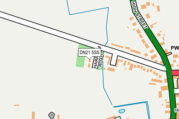 DN21 5SS map - OS OpenMap – Local (Ordnance Survey)