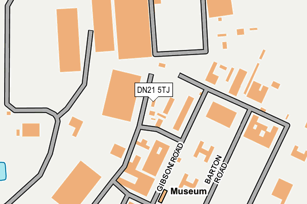 DN21 5TJ map - OS OpenMap – Local (Ordnance Survey)