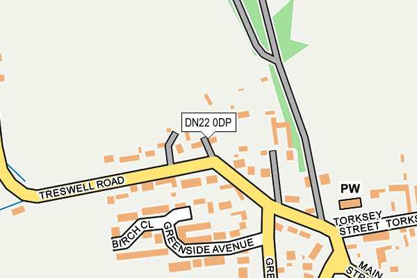DN22 0DP map - OS OpenMap – Local (Ordnance Survey)