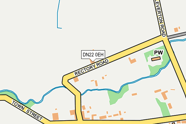 DN22 0EH map - OS OpenMap – Local (Ordnance Survey)