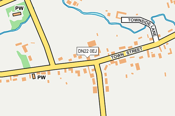 DN22 0EJ map - OS OpenMap – Local (Ordnance Survey)
