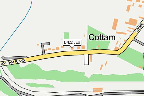 DN22 0EU map - OS OpenMap – Local (Ordnance Survey)