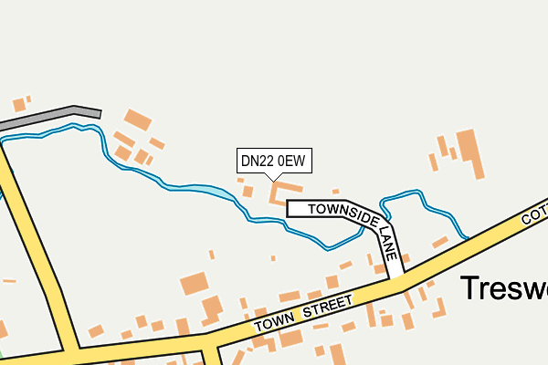 DN22 0EW map - OS OpenMap – Local (Ordnance Survey)