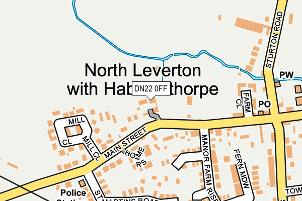 DN22 0FF map - OS OpenMap – Local (Ordnance Survey)