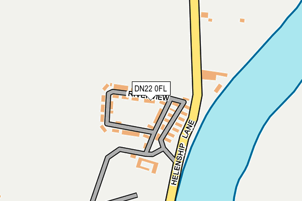 DN22 0FL map - OS OpenMap – Local (Ordnance Survey)