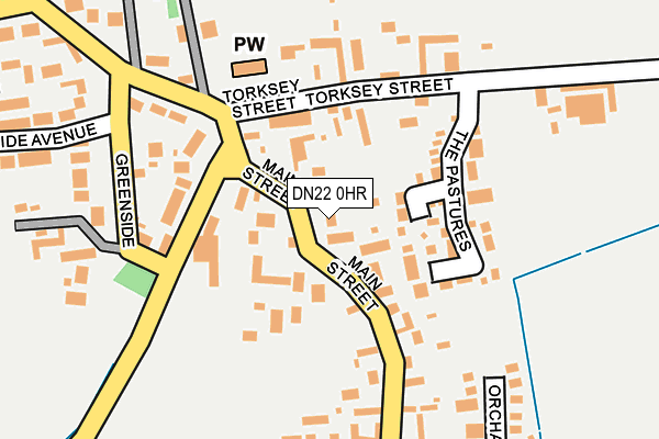 DN22 0HR map - OS OpenMap – Local (Ordnance Survey)