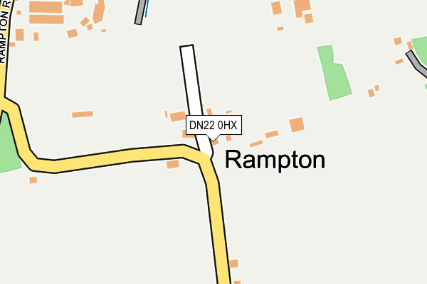 DN22 0HX map - OS OpenMap – Local (Ordnance Survey)