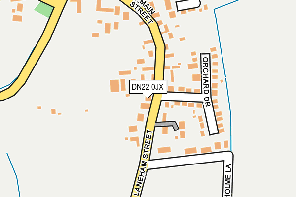 DN22 0JX map - OS OpenMap – Local (Ordnance Survey)