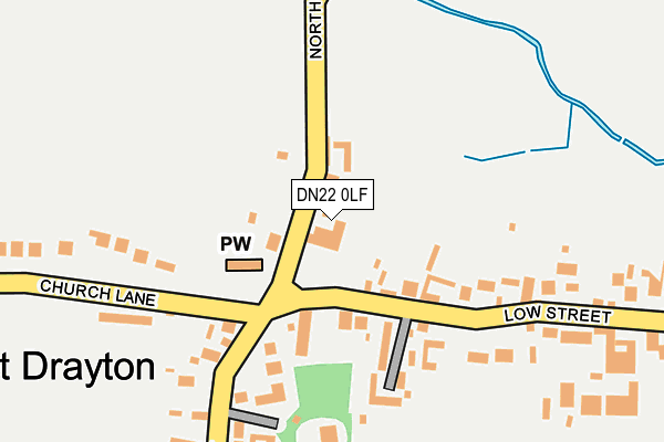 DN22 0LF map - OS OpenMap – Local (Ordnance Survey)