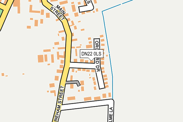 DN22 0LS map - OS OpenMap – Local (Ordnance Survey)